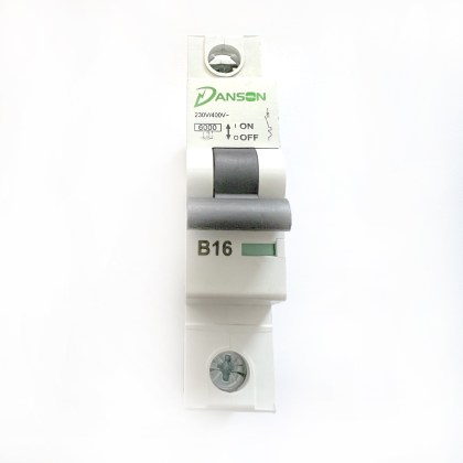 Danson Creator DBYB116 Black Clip B16 16A 16 Amp MCB Circuit Breaker Type B